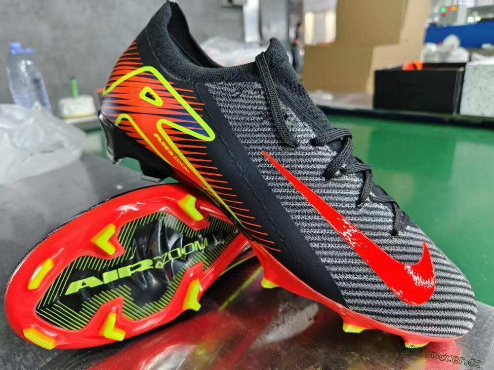 Men's Nike Air Zoom Mercurial Vapor 16 Elite FG Firm Ground Low-Tops Football Boots - Black/Red/Yellow