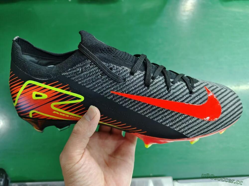 Men's Nike Air Zoom Mercurial Vapor 16 Elite FG Firm Ground Low-Tops Football Boots - Black/Red/Yellow