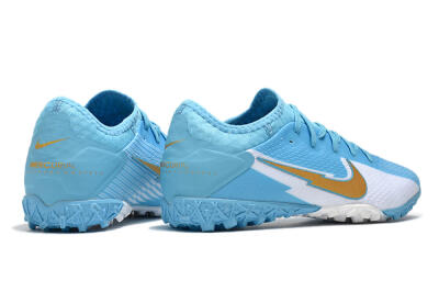 Men's Nike Mercurial Vapor 13 Pro TF Artificial Turf Low-Tops Football Shoes - Jade/White/Gold