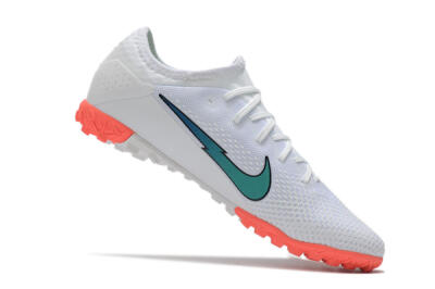 Men's Nike Mercurial Vapor 13 Pro TF Artificial Turf Low-Tops Football Shoes - White/Red