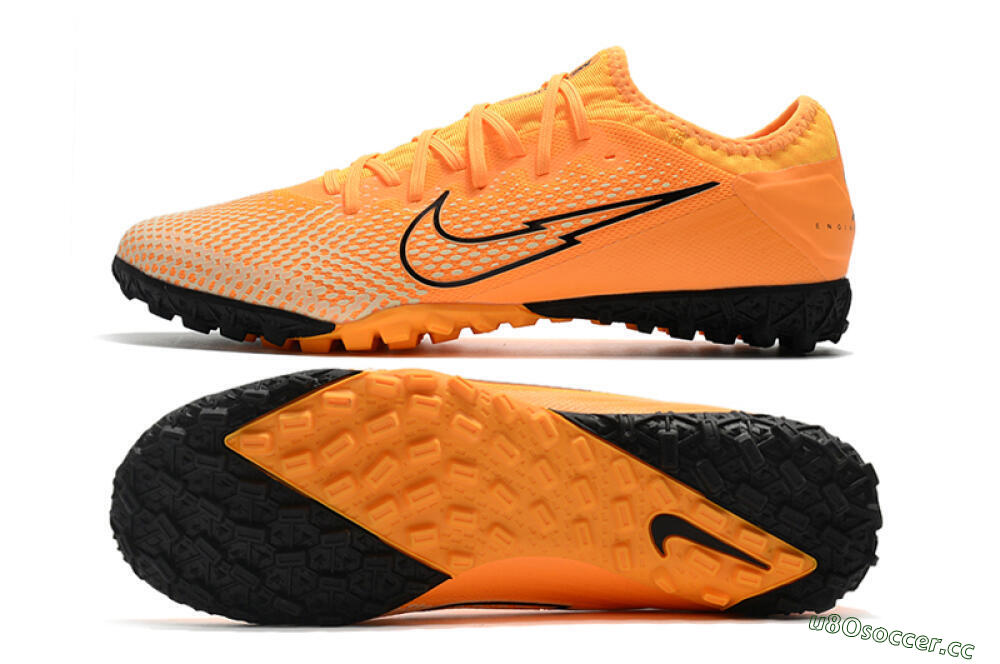 Men's Nike Mercurial Vapor 13 Pro TF Artificial Turf Low-Tops Football Shoes - Orange/Black 1