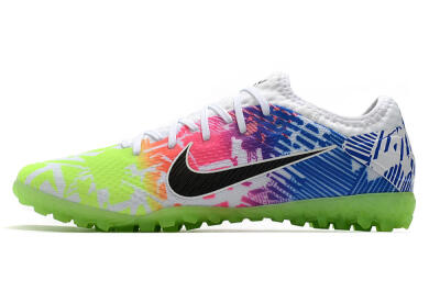 Men's Nike Mercurial Vapor 13 Pro TF Artificial Turf Low-Tops Football Shoes - White/Black/Pink/Blue