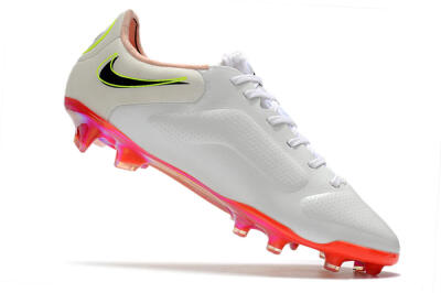 Men's Nike Tiempo Legend 9 Elite FG Firm Ground Low-Tops Football Boots - White/Yellow/Black/Gold