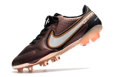 Men's Nike Tiempo Legend 9 Elite FG Firm Ground Low-Tops Football Boots - Gold/White/Black