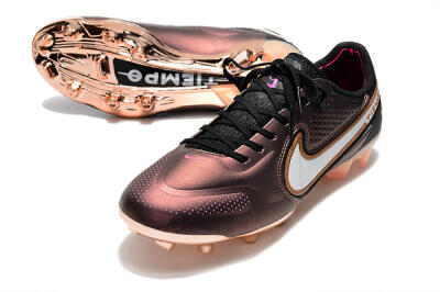 Men's Nike Tiempo Legend 9 Elite FG Firm Ground Low-Tops Football Boots - Gold/White/Black