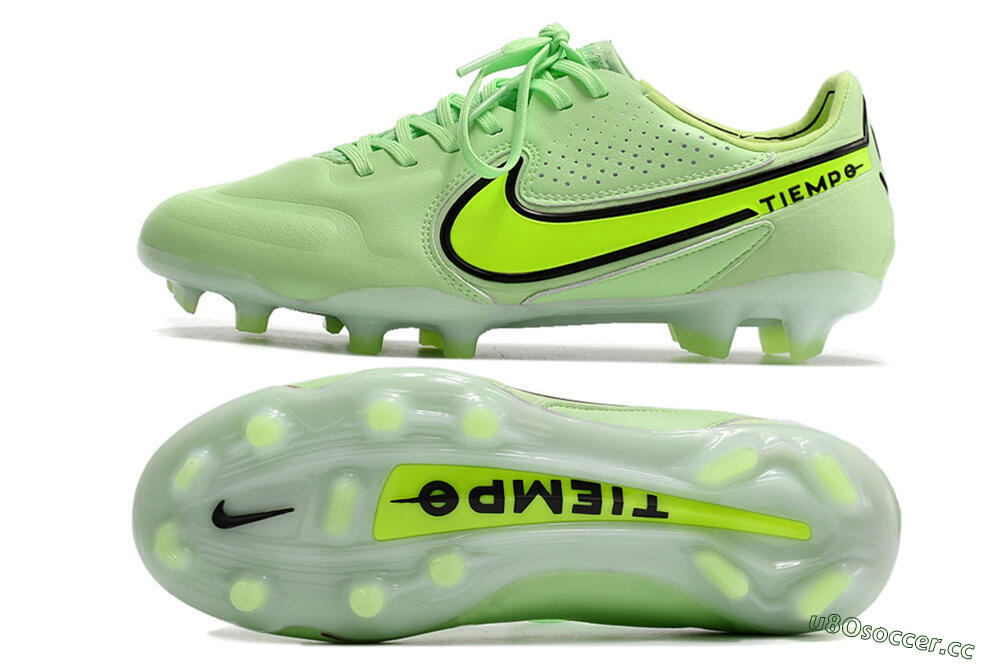 Men's Nike Tiempo Legend 9 Elite FG Firm Ground Low-Tops Football Boots - Yellow/Black 1