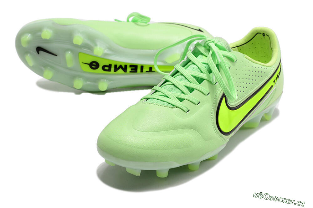 Men's Nike Tiempo Legend 9 Elite FG Firm Ground Low-Tops Football Boots - Yellow/Black 3