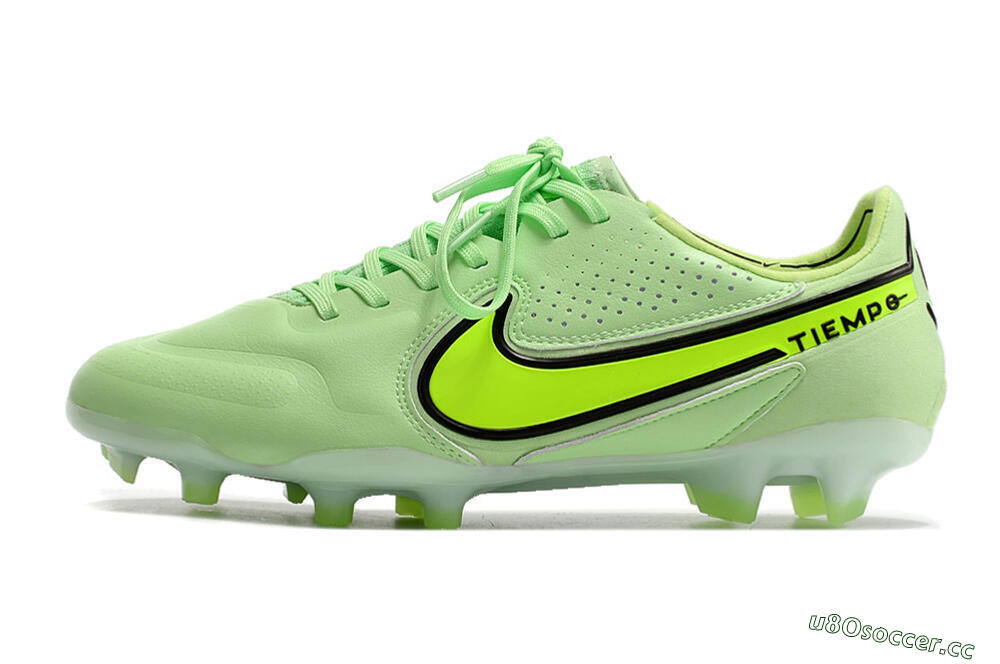 Men's Nike Tiempo Legend 9 Elite FG Firm Ground Low-Tops Football Boots - Yellow/Black 0