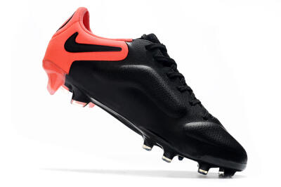 Men's Nike Tiempo Legend 9 Elite FG Firm Ground Low-Tops Football Boots - Black/Yellow/Red