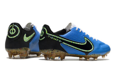 Men's Nike Tiempo Legend 9 Elite FG Firm Ground Low-Tops Football Boots - Blue/Yellow/Black