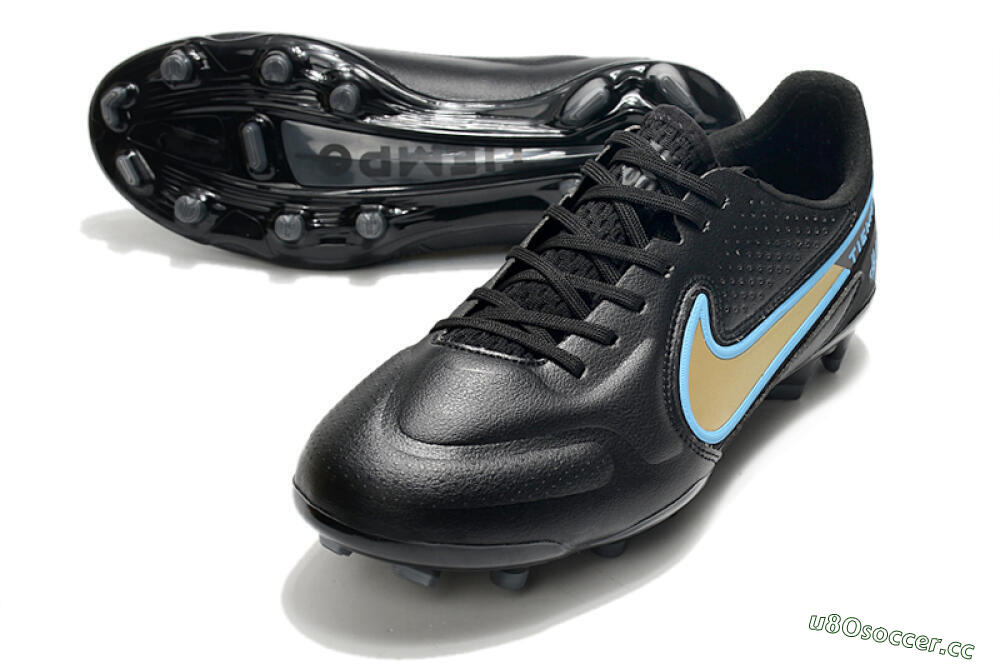 Men's Nike Tiempo Legend 9 Elite FG Firm Ground Low-Tops Football Boots - White/Jade/Beige 3
