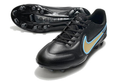 Men's Nike Tiempo Legend 9 Elite FG Firm Ground Low-Tops Football Boots - White/Jade/Beige