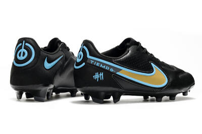 Men's Nike Tiempo Legend 9 Elite FG Firm Ground Low-Tops Football Boots - White/Jade/Beige