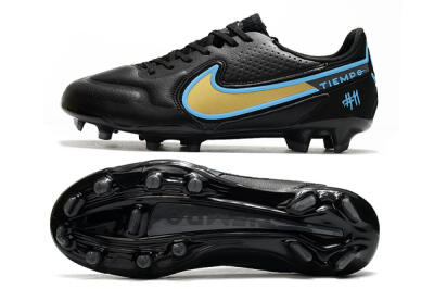 Men's Nike Tiempo Legend 9 Elite FG Firm Ground Low-Tops Football Boots - White/Jade/Beige
