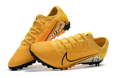 Men's Nike Mercurial Vapor 13 Pro TF Artificial Turf Low-Tops Football Shoes - Yellow/Black/White