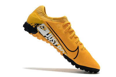 Men's Nike Mercurial Vapor 13 Pro TF Artificial Turf Low-Tops Football Shoes - Yellow/Black/White
