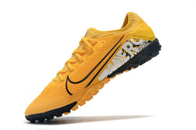 Men's Nike Mercurial Vapor 13 Pro TF Artificial Turf Low-Tops Football Shoes - Yellow/Black/White