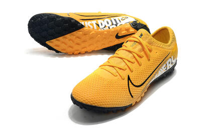 Men's Nike Mercurial Vapor 13 Pro TF Artificial Turf Low-Tops Football Shoes - Yellow/Black/White