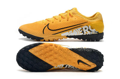 Men's Nike Mercurial Vapor 13 Pro TF Artificial Turf Low-Tops Football Shoes - Yellow/Black/White