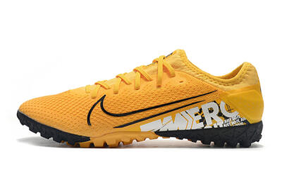 Men's Nike Mercurial Vapor 13 Pro TF Artificial Turf Low-Tops Football Shoes - Yellow/Black/White