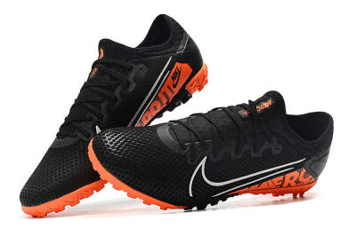 Men's Nike Mercurial Vapor 13 Pro TF Artificial Turf Low-Tops Football Shoes - Black/White/Red