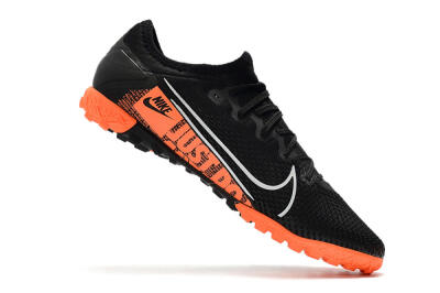 Men's Nike Mercurial Vapor 13 Pro TF Artificial Turf Low-Tops Football Shoes - Black/White/Red
