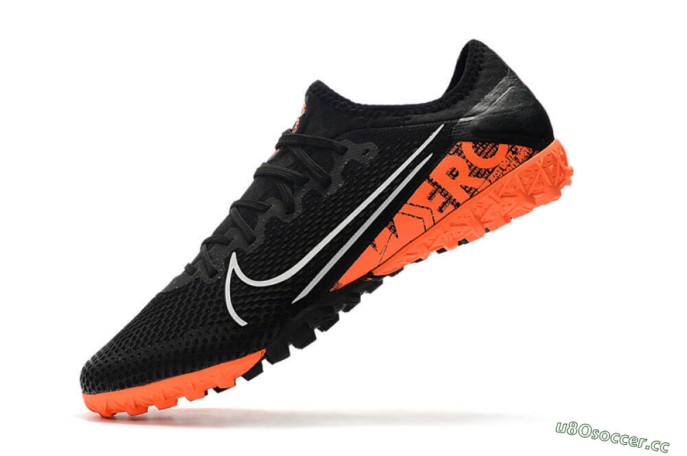 Men's Nike Mercurial Vapor 13 Pro TF Artificial Turf Low-Tops Football Shoes - Black/White/Red 8