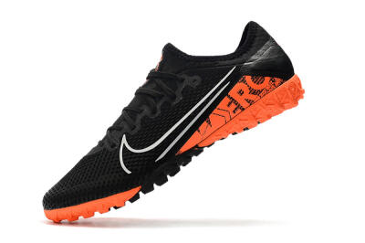 Men's Nike Mercurial Vapor 13 Pro TF Artificial Turf Low-Tops Football Shoes - Black/White/Red
