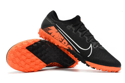 Men's Nike Mercurial Vapor 13 Pro TF Artificial Turf Low-Tops Football Shoes - Black/White/Red