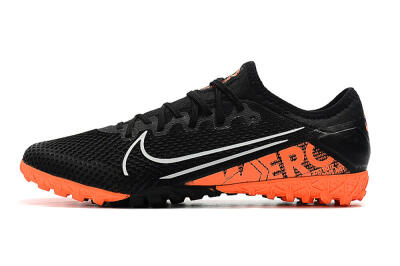 Men's Nike Mercurial Vapor 13 Pro TF Artificial Turf Low-Tops Football Shoes - Black/White/Red