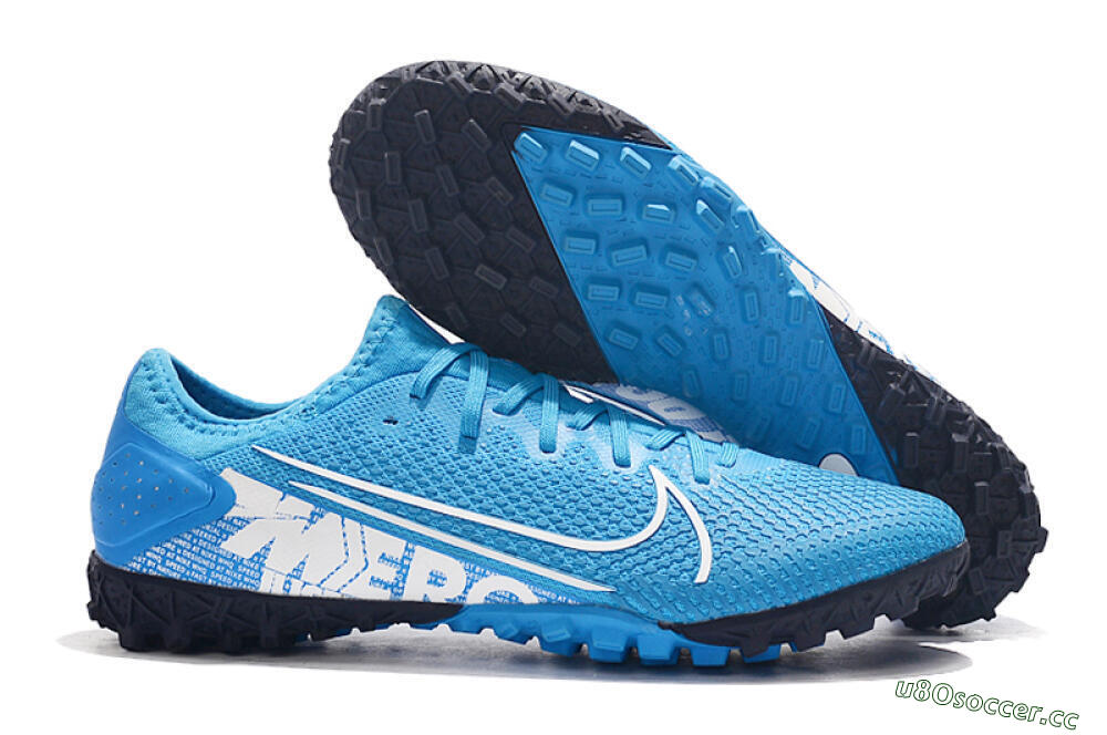 Men's Nike Mercurial Vapor 13 Pro TF Artificial Turf Low-Tops Football Shoes - Jade/White/Black 2