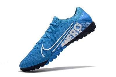 Men's Nike Mercurial Vapor 13 Pro TF Artificial Turf Low-Tops Football Shoes - Jade/White/Black