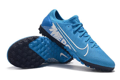 Men's Nike Mercurial Vapor 13 Pro TF Artificial Turf Low-Tops Football Shoes - Jade/White/Black