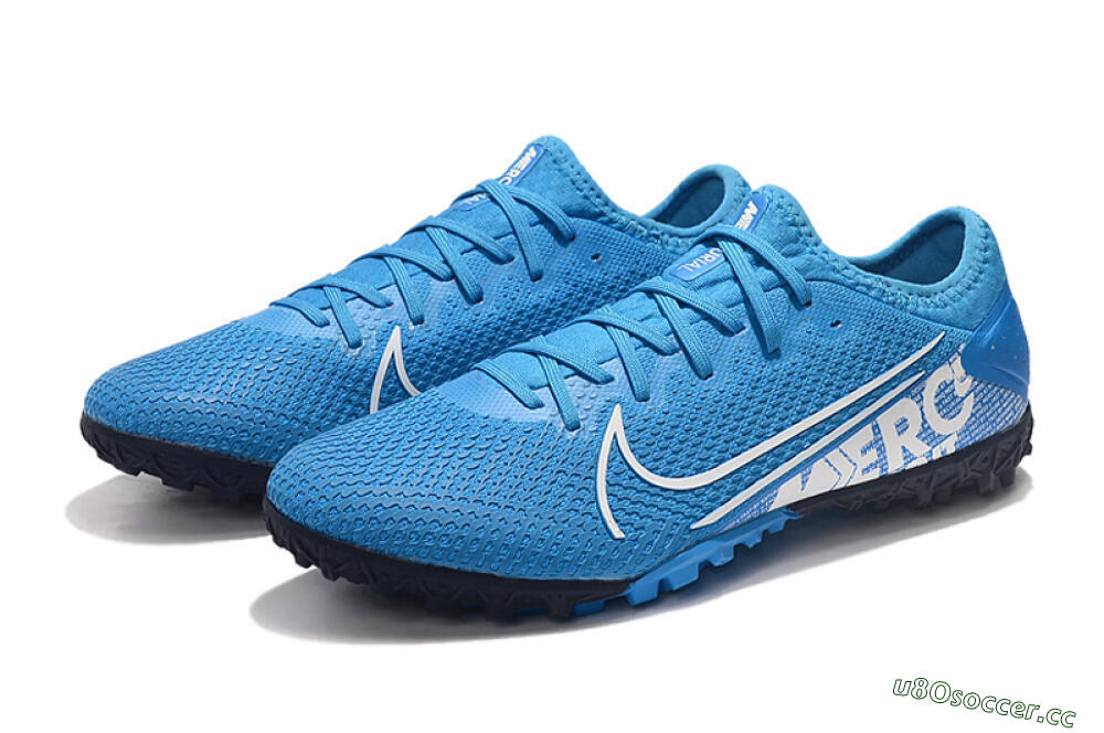 Men's Nike Mercurial Vapor 13 Pro TF Artificial Turf Low-Tops Football Shoes - Jade/White/Black 8