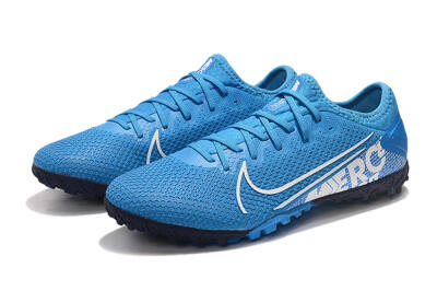 Men's Nike Mercurial Vapor 13 Pro TF Artificial Turf Low-Tops Football Shoes - Jade/White/Black