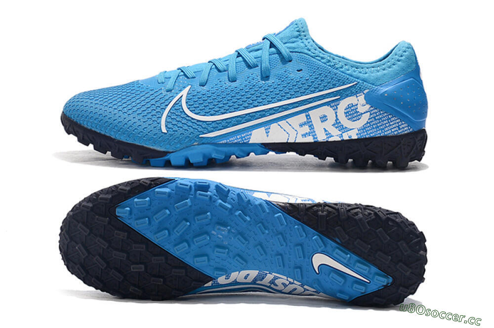 Men's Nike Mercurial Vapor 13 Pro TF Artificial Turf Low-Tops Football Shoes - Jade/White/Black 1
