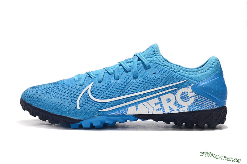 Men's Nike Mercurial Vapor 13 Pro TF Artificial Turf Low-Tops Football Shoes - Jade/White/Black 0