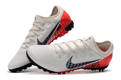Men's Nike Mercurial Vapor 13 Pro TF Artificial Turf Low-Tops Football Shoes - White/Black/Red