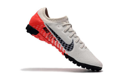 Men's Nike Mercurial Vapor 13 Pro TF Artificial Turf Low-Tops Football Shoes - White/Black/Red