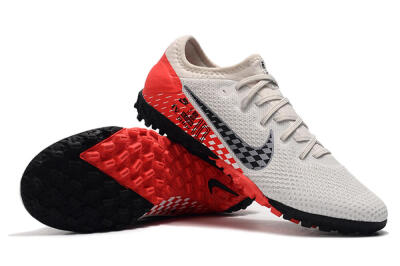 Men's Nike Mercurial Vapor 13 Pro TF Artificial Turf Low-Tops Football Shoes - White/Black/Red