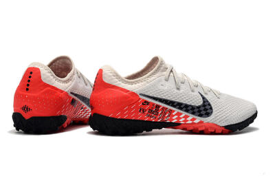 Men's Nike Mercurial Vapor 13 Pro TF Artificial Turf Low-Tops Football Shoes - White/Black/Red