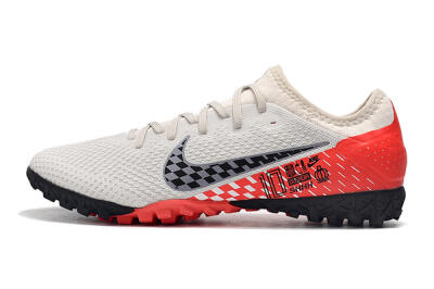 Men's Nike Mercurial Vapor 13 Pro TF Artificial Turf Low-Tops Football Shoes - White/Black/Red