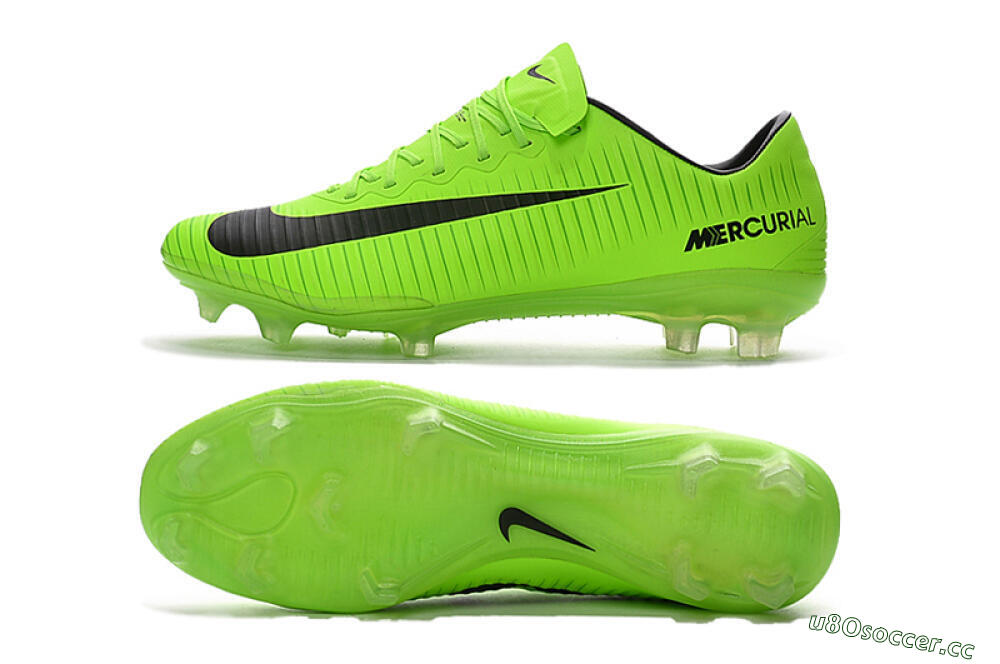 Men's Nike Mercurial Vapor 11 FG Firm Ground Low-Tops Football Boots - Yellow/Black 1
