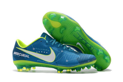 Women's Nike Mercurial Vapor 11 FG Firm Ground Low-Tops Football Boots - Blue/Yellow/White