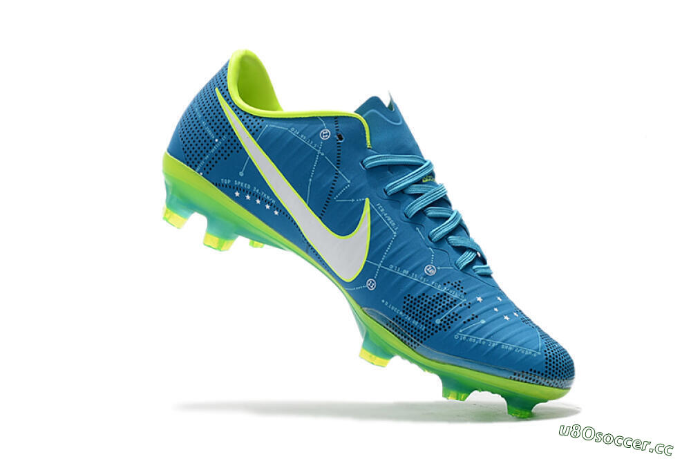 Women's Nike Mercurial Vapor 11 FG Firm Ground Low-Tops Football Boots - Blue/Yellow/White 6