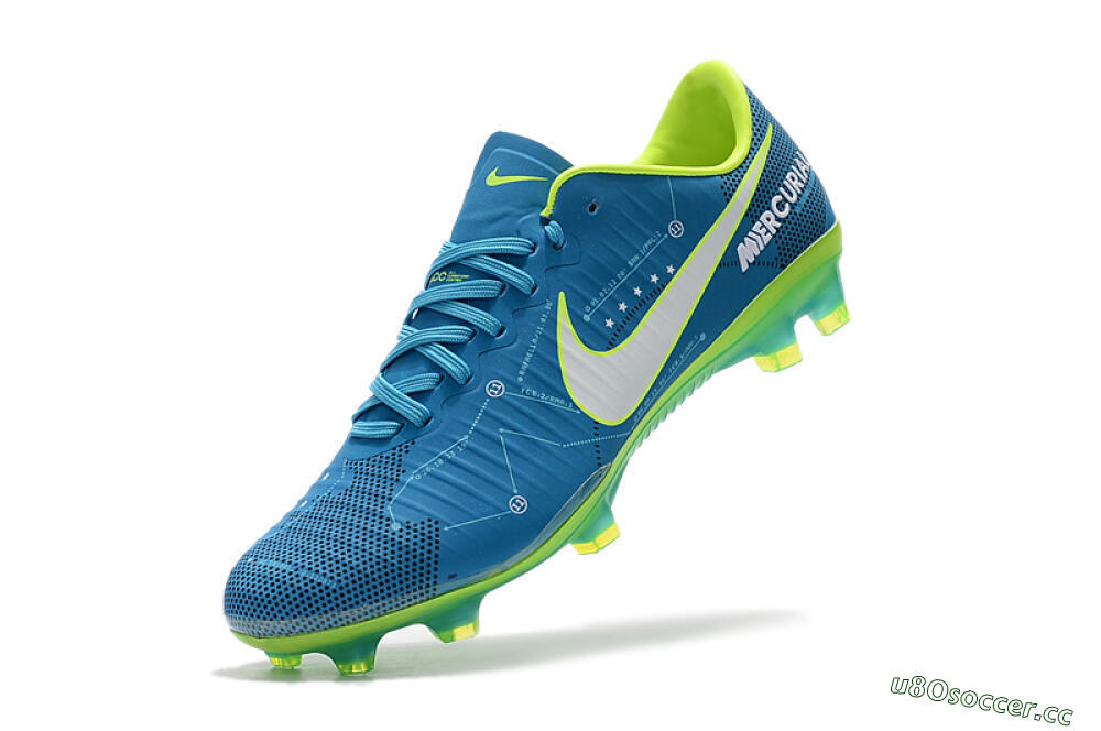 Women's Nike Mercurial Vapor 11 FG Firm Ground Low-Tops Football Boots - Blue/Yellow/White 7