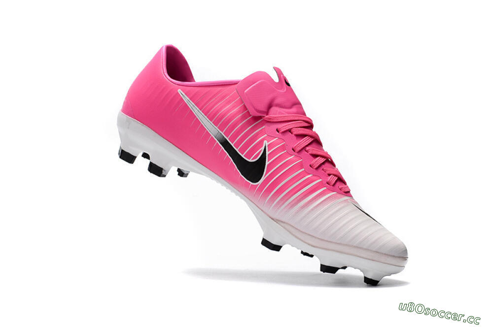 Women's Nike Mercurial Vapor 11 FG Firm Ground Low-Tops Football Boots - Pink/White/Black 3