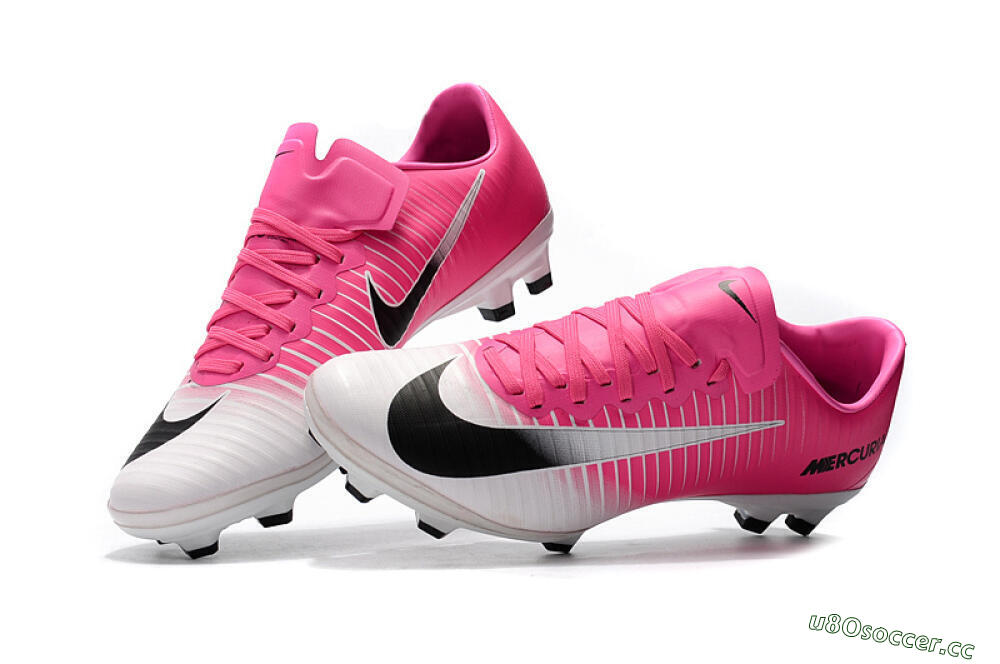 Women's Nike Mercurial Vapor 11 FG Firm Ground Low-Tops Football Boots - Pink/White/Black 4