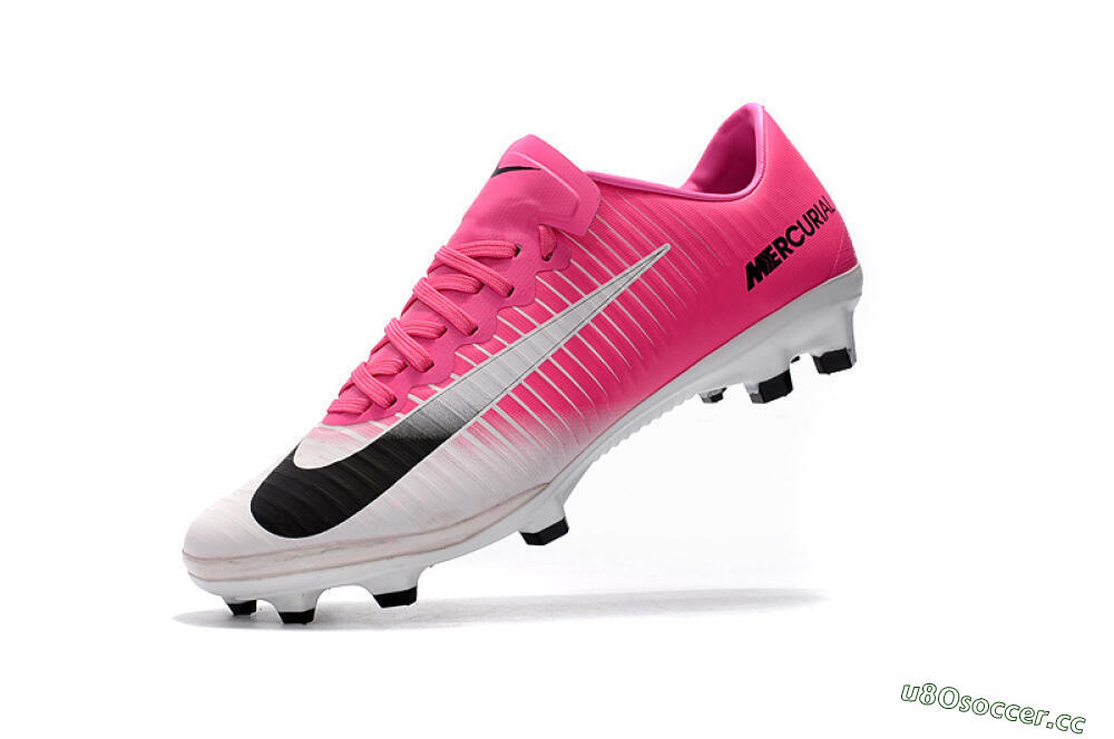 Women's Nike Mercurial Vapor 11 FG Firm Ground Low-Tops Football Boots - Pink/White/Black 5