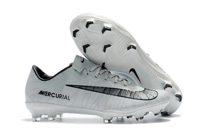 Women's Nike Mercurial Vapor 11 FG Firm Ground Low-Tops Football Boots - White/Black/Blue